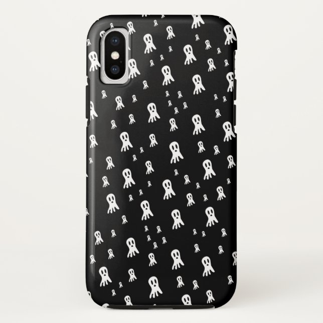 Funda De Case-Mate Para iPhone Fantasma oscuro de Halloween  (Reverso)
