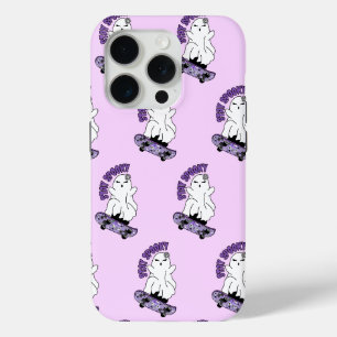 Funda Para iPhone 15 Pro Fantasma "Stay Spooky" en una skateboard - Guay Pu