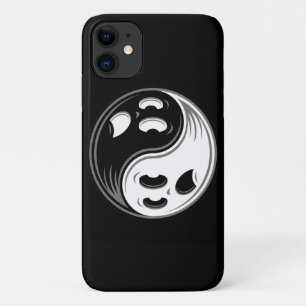 Funda Para iPhone 11 Fantasma Yin Yang Negro y Blanco