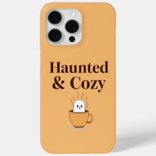 Funda Para iPhone 15 Pro Max Fantasmal y Acogedor Café Fantasma Halloween iPhon