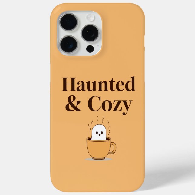 Funda De Case-Mate Para iPhone Fantasmal y Acogedor Café Fantasma Halloween iPhon (Reverso )