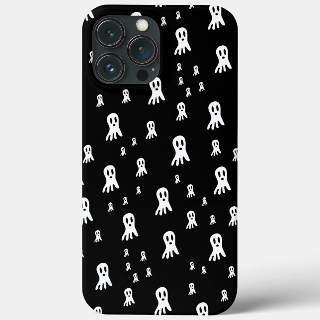 Funda De Case-Mate Para iPhone Fantasmas oscuros de Halloween (Reverso )