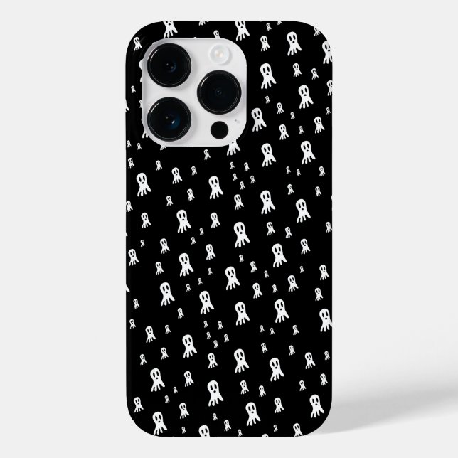 Funda De Case-Mate Para iPhone Fantasmas oscuros de Halloween (Reverso )