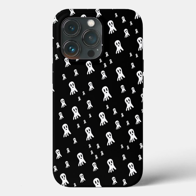 Funda De Case-Mate Para iPhone Fantasmas oscuros de Halloween (Reverso )
