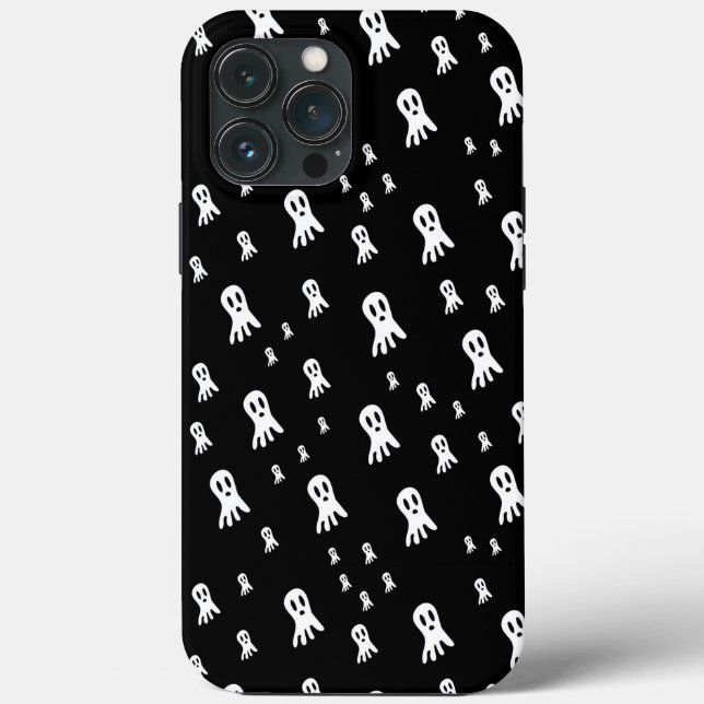 Funda De Case-Mate Para iPhone Fantasmas oscuros de Halloween (Reverso )