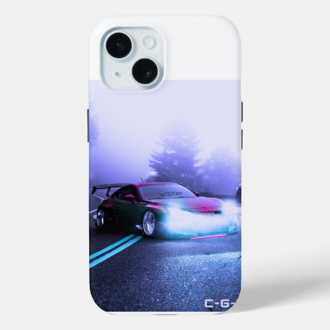 Funda De Case-Mate Para iPhone fantástico coche deportivo en carretera en iphone1 (Reverso )