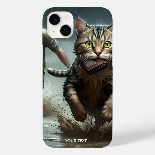 Funda De Case-Mate Para iPhone Fantasy Cute Cat Wallet Boy (Reverso )