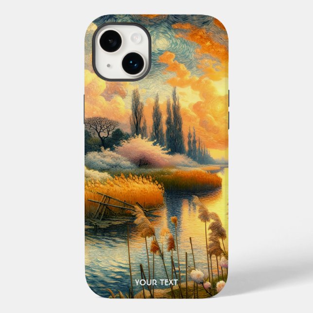 Funda De Case-Mate Para iPhone Fantasy Cute Spring Trees Paisaje (Reverso )