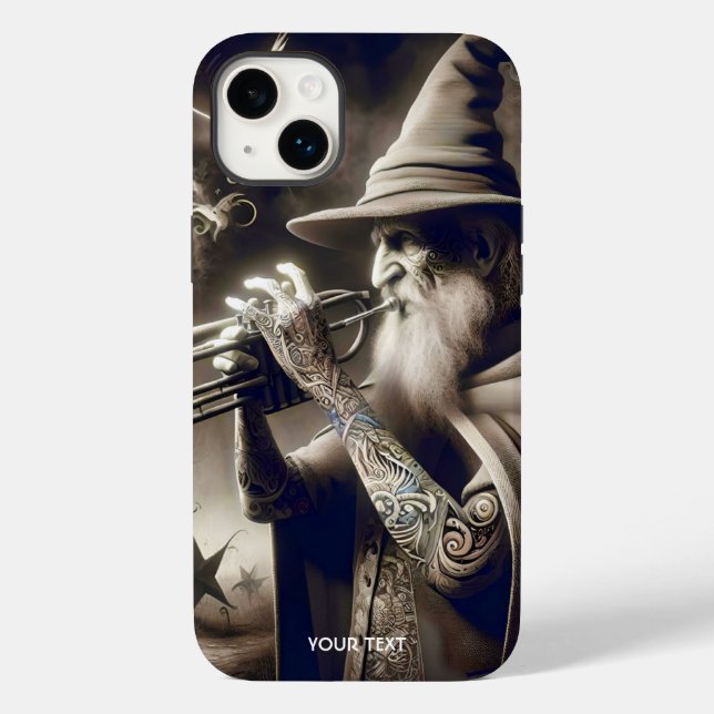 Funda De Case-Mate Para iPhone Fantasy Cute Wizard Trumpet Forest (Reverso )