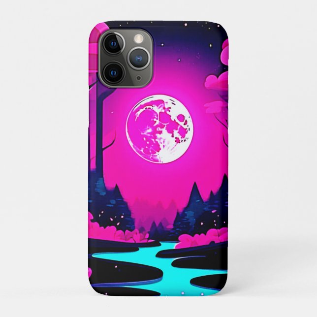 Funda De Case-Mate Para iPhone Fantasy Moonlit Woods Art (Reverso)