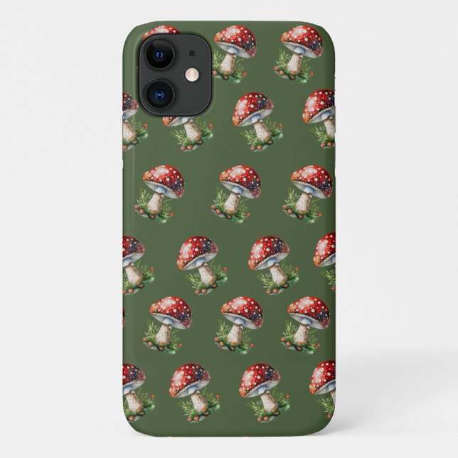 Funda De Case-Mate Para iPhone Fantasy Mushrooms (Reverso)