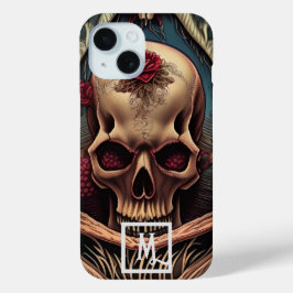 Funda Para iPhone 15 Fantasy Skull