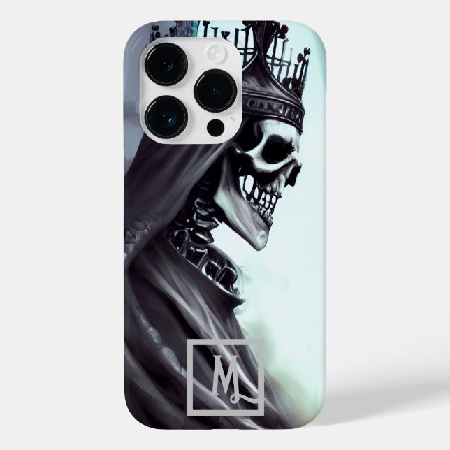 Funda De Case-Mate Para iPhone Fantasy Skull King (Reverso )