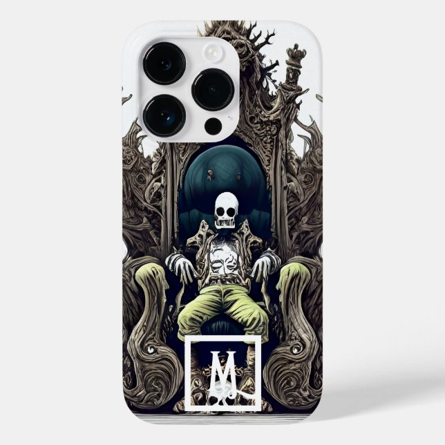 Funda De Case-Mate Para iPhone Fantasy Skull King (Reverso )