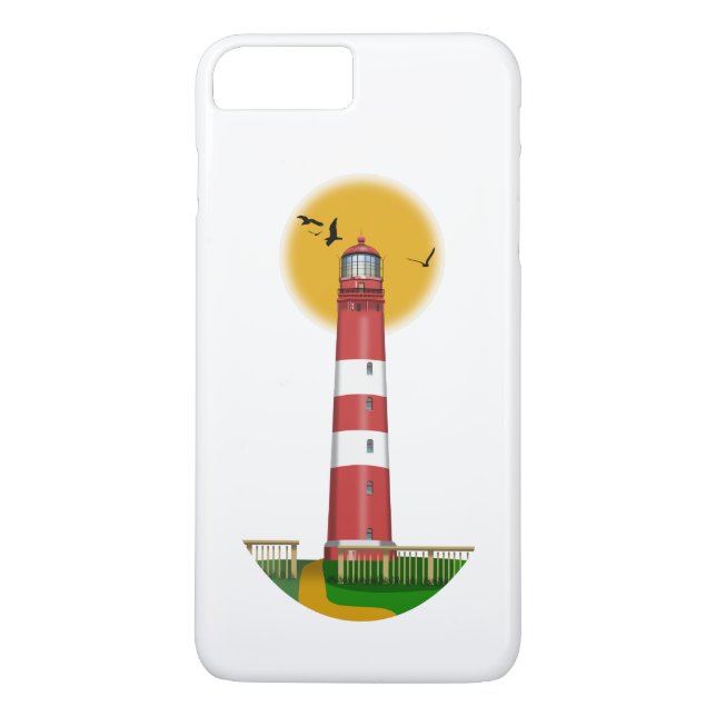 Funda De Case-Mate Para iPhone Faro de Amrum Alemania (Reverso)