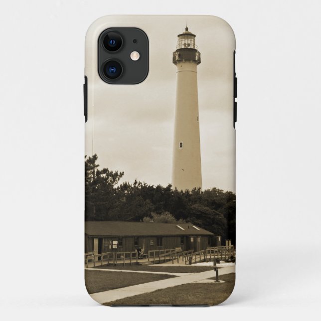 Funda De Case-Mate Para iPhone Faro de Cape May (Reverso)