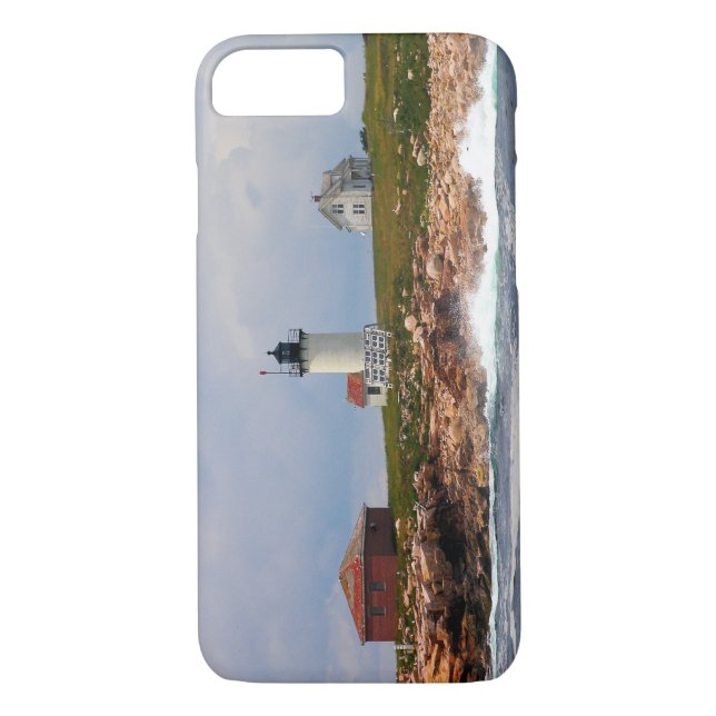 Funda De Case-Mate Para iPhone Faro de la Isla del Pato Grande, Maine (Reverso)