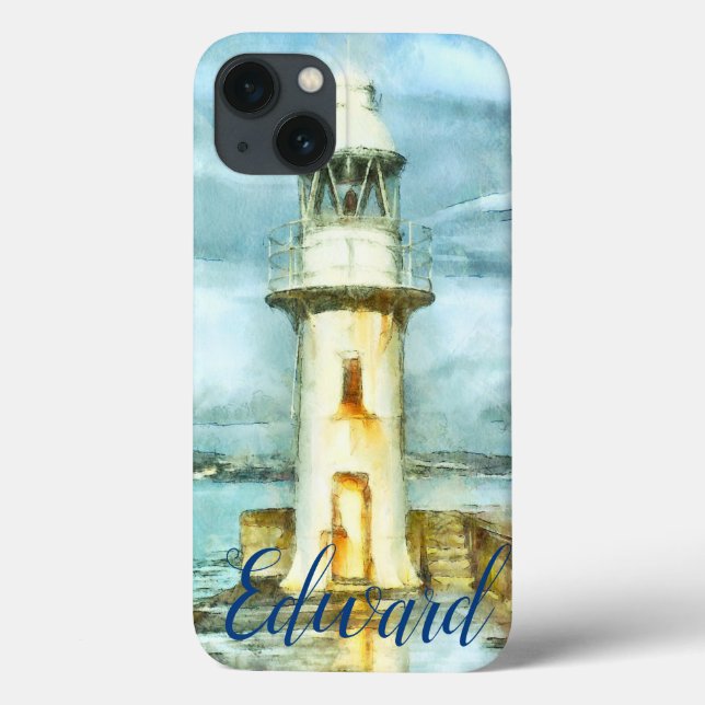 Funda De Case-Mate Para iPhone Faro de Nueva Inglaterra (Reverso)