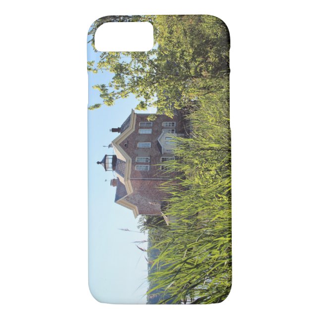 Funda De Case-Mate Para iPhone Faro de Saugerties, río Hudson, Nueva York (Reverso)