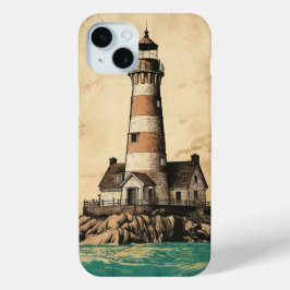 Funda Para iPhone 15 Mini Faro en la costa