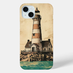 Funda Para iPhone 15 Mini Faro en la costa