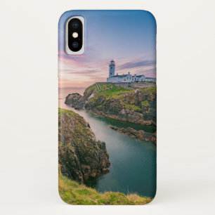 Funda Para iPhone X Faro principal el Donegal, Irlanda de Fanad