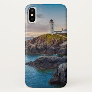 Funda Para iPhone X Faro principal el Donegal, Irlanda de Fanad