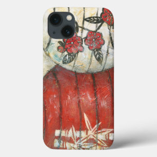 Funda Para iPhone 13 Faros chinos de Año Nuevo con impresión floral