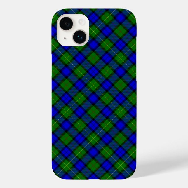 Funda De Case-Mate Para iPhone Farquharson tartan chicha azul (Reverso )