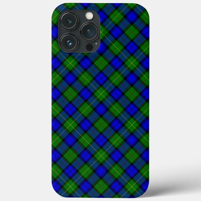 Funda De Case-Mate Para iPhone Farquharson tartan chicha azul (Reverso )