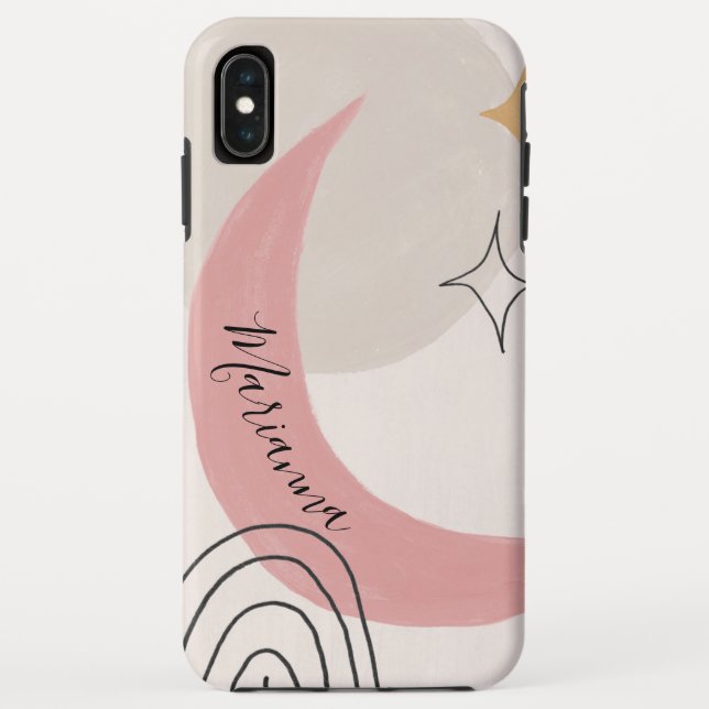 Funda De Case-Mate Para iPhone Fase Lunar Celestial Abstracta (Reverso)