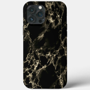 Funda Para iPhone 13 Pro Max Faux Black Marble