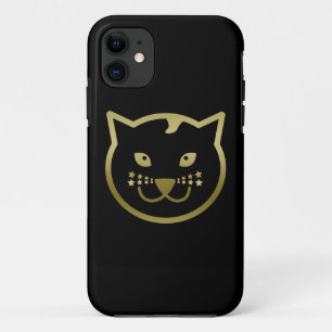 title_seo2 Faux Gold Cat Face - color de fondo Personalizado
