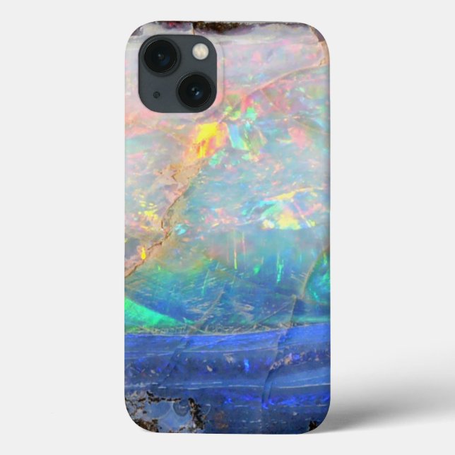 Funda De Case-Mate Para iPhone Faux opal gem gemstone mineral bling bokek hipster (Reverso)