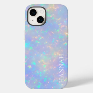 Funda Para iPhone 14 De Case-Mate Faux Opal irlandés con nombre de Personalizable