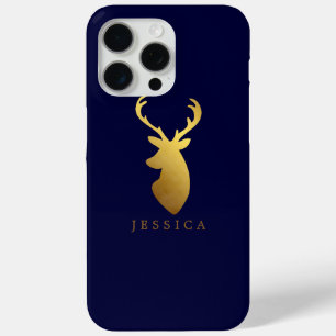 title_seo2 Faux Relieve metalizado dorado Deer Head Personali