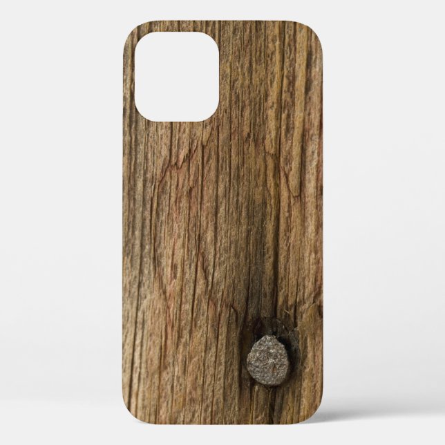 Funda De Case-Mate Para iPhone Faux Weathered Barn Wood (Reverso )