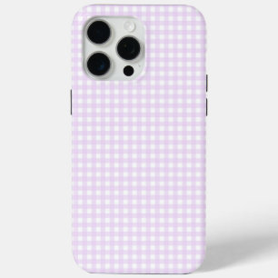 Funda Para iPhone 15 Pro Max Faye y Lauren Baby Pink Gingham