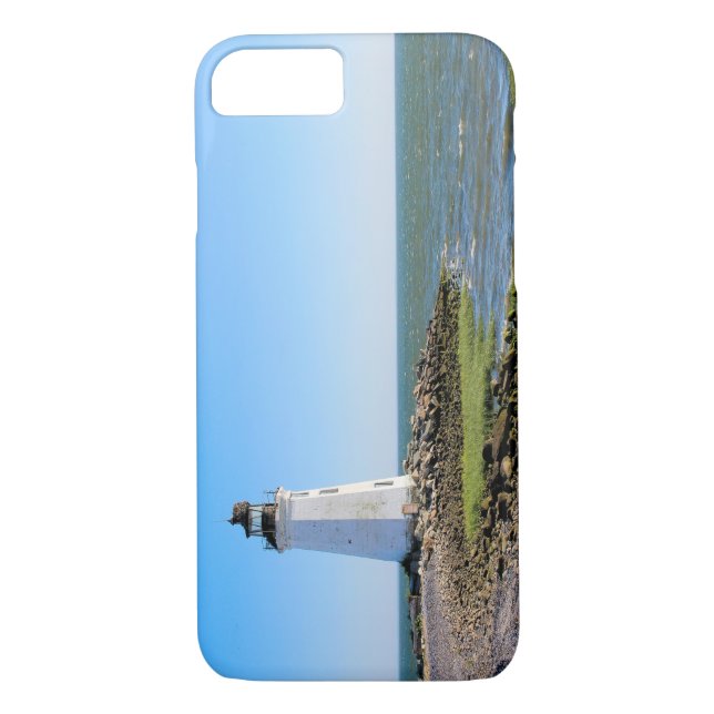 Funda De Case-Mate Para iPhone Fayerweather Island Lighthouse, Connecticut (Reverso)