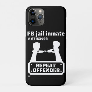 Funda Para iPhone 11 Pro "FB JAIL INMATE" gracioso preso
