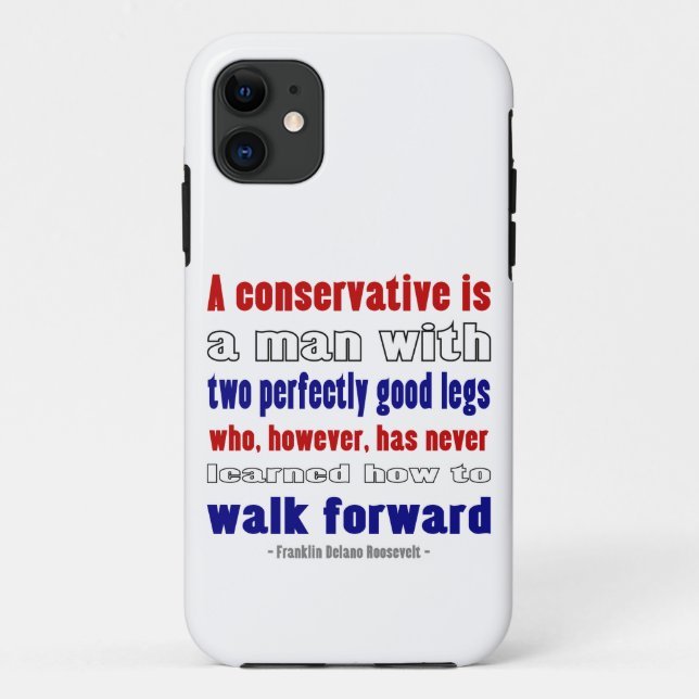 Funda De Case-Mate Para iPhone FDR Define a los Conservadores Oscuro (Reverso)