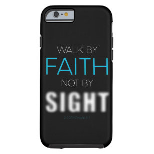 Funda Resistente Para iPhone 6 Fe cristiana versus marcha por fe no vista