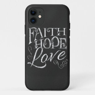 Funda Para iPhone 11 Fe, esperanza, amor Funda de iPhone 5/5S Chalkboar