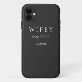 Funda Para iPhone 11 Fecha de registro de amor eterno de Wifey personal