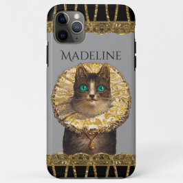 Funda Para iPhone 11 Pro Max Felicette Bleu Moda Monograma Kitty francés