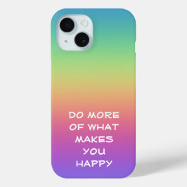 Funda Para iPhone 15 Felicidad del arco iris
