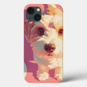 Funda Para iPhone 13 Felicidad en cuatro patas un perro lindo