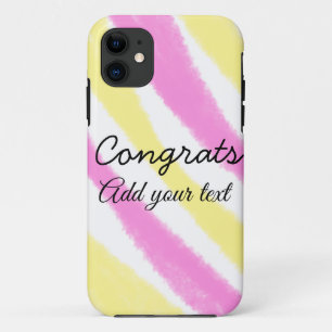 Funda Para iPhone 11 Felicitaciones mínimas simples graduación agregue