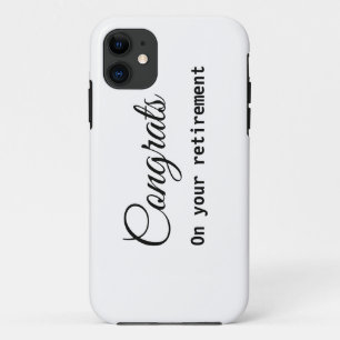 Funda Para iPhone 11 Felicitaciones simples mínimas de jubilación agreg
