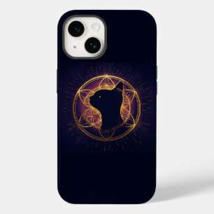 Funda Para iPhone 14 De Case-Mate Felino Místico Dentro del Círculo Sagrado